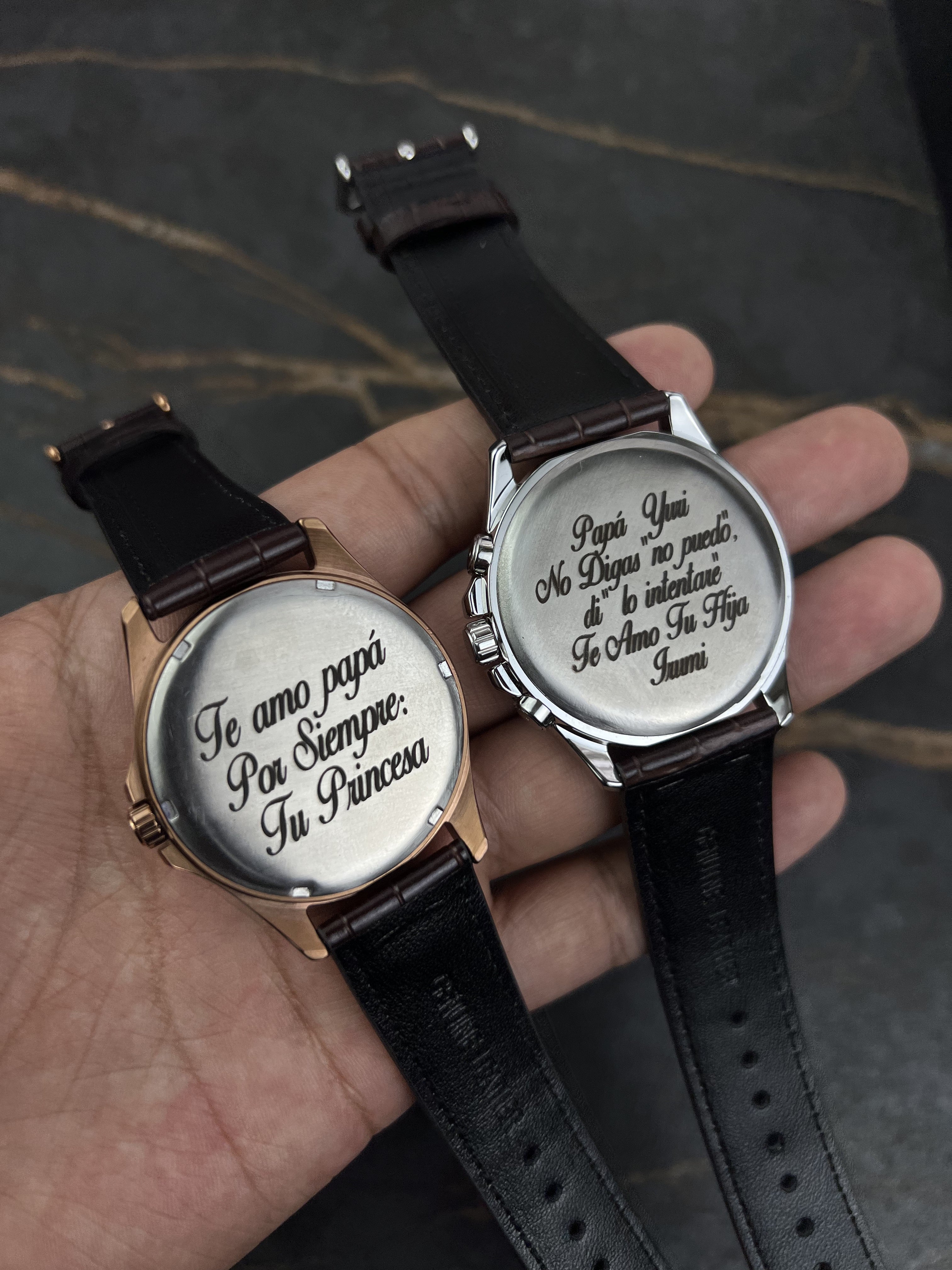 Ideas originales de grabado láser para reloj personalizado con frases, fotos y recuerdos especiales