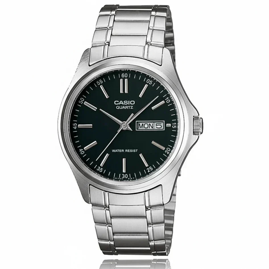 Casio MTP-1239D-1A acero negro hombre Peru