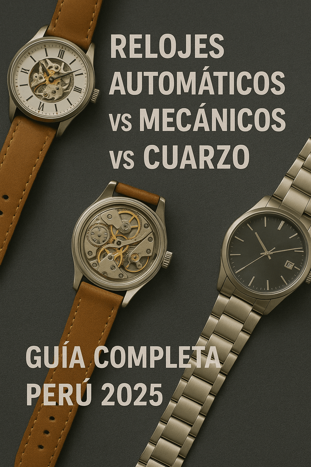 Relojes Automáticos vs Mecánicos vs Cuarzo: Guía Completa Perú - Jherr Jewelry Perú Peru