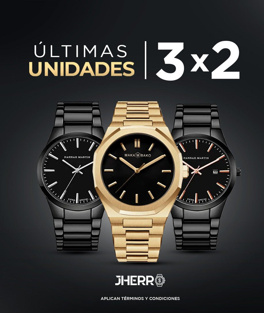 Promoción 3x2 en Relojes en Perú – Llévate 3 y Paga 2 | Jherr Jewelry - Jherr Jewelry Perú