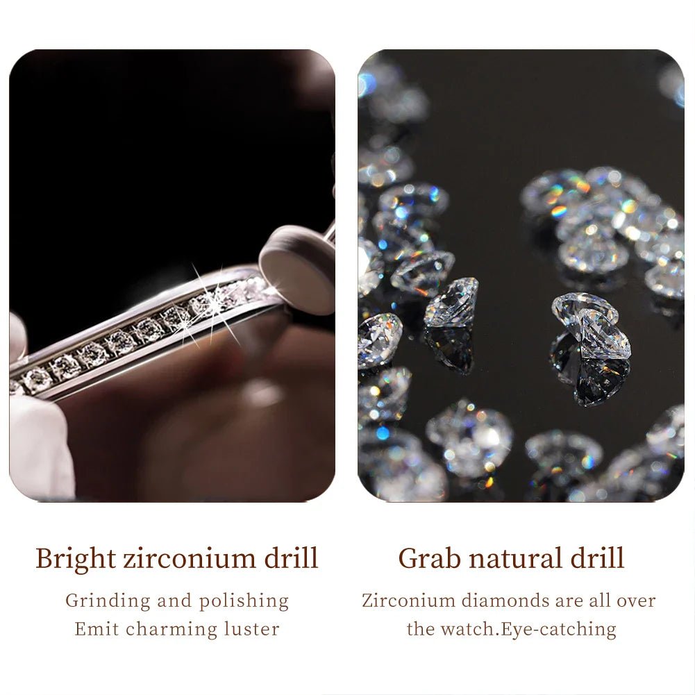 Diamond Éclat - Luxe Roman Dial Quartz Watch - JHERR JEWELRY en Perú | Jherr Jewelry