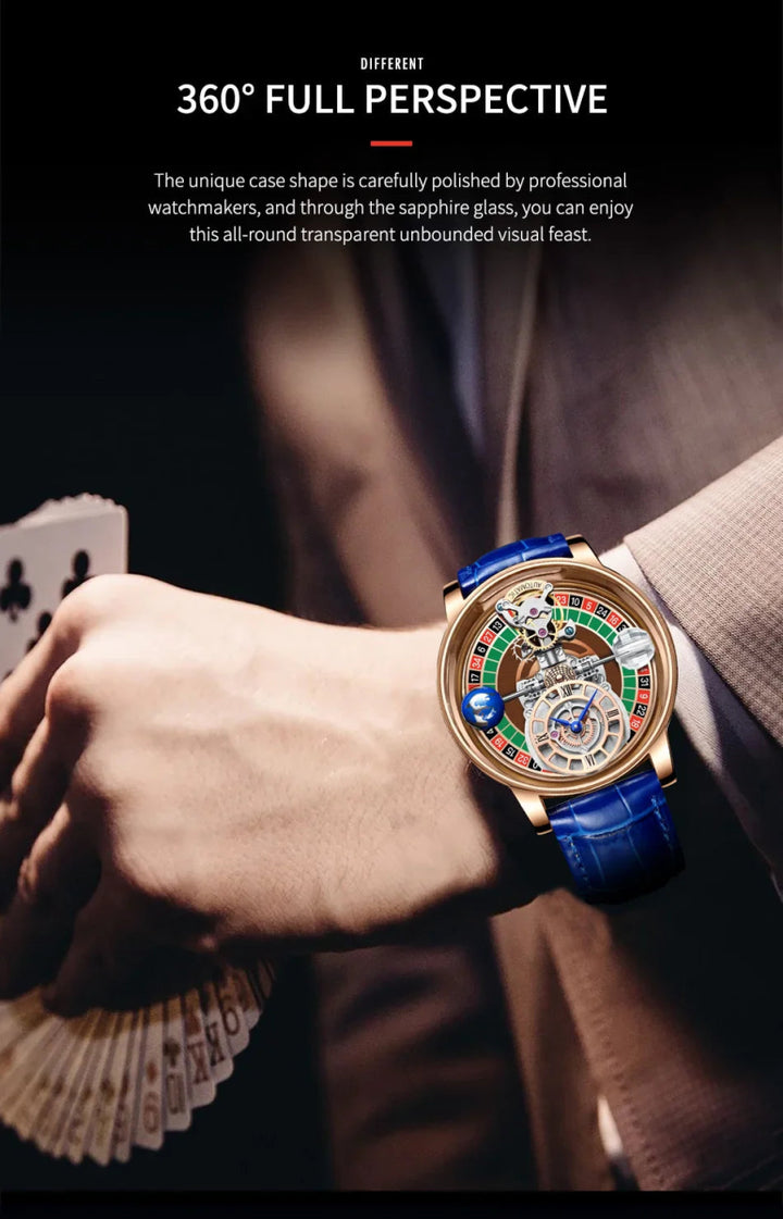 Celestial Roulette Men's Luxury Watch - JHERR JEWELRY en Perú | Jherr Jewelry