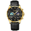 Black L gold black