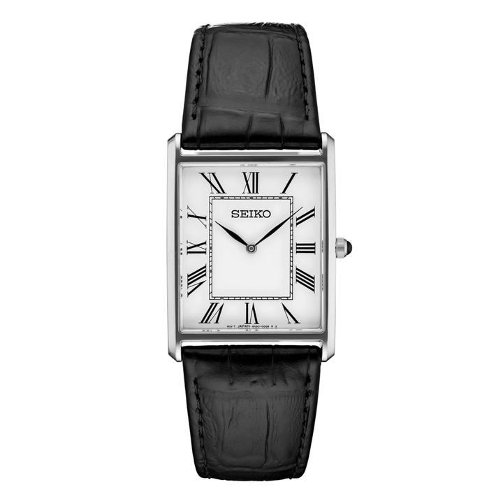 Reloj Seiko Tank Essentials SWR049 Silver Man Original en Perú