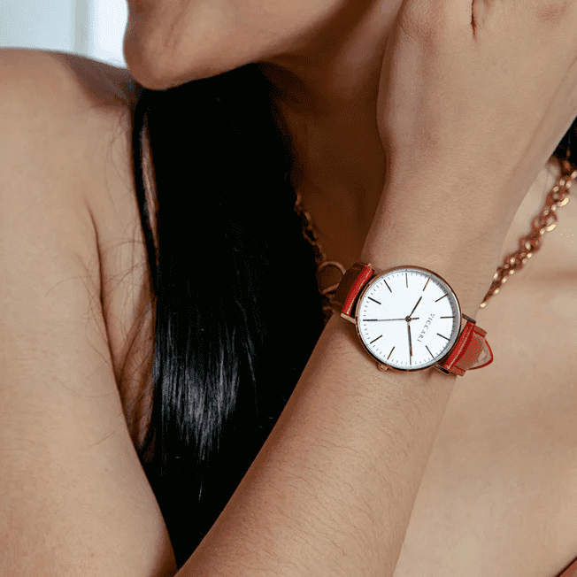 Reloj Viccari Scarlet Mujer - Cuero Légitimo