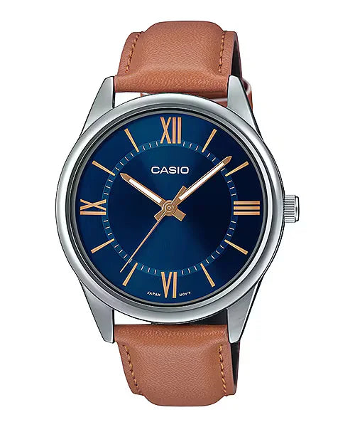 Reloj Casio MTP-V005L Hombre Cuero Original