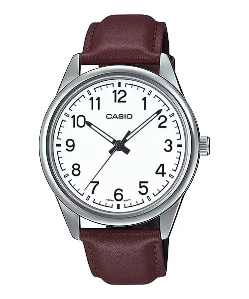 Reloj Casio MTP-V005L Hombre Cuero Original