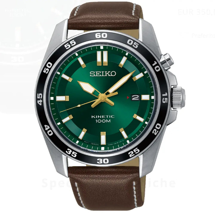 Reloj Seiko Kinetic Green 42mm Original en Perú