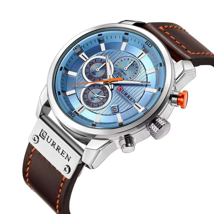 RELOJ CURREN 9291 LIGHT CLÁSICO CUERO