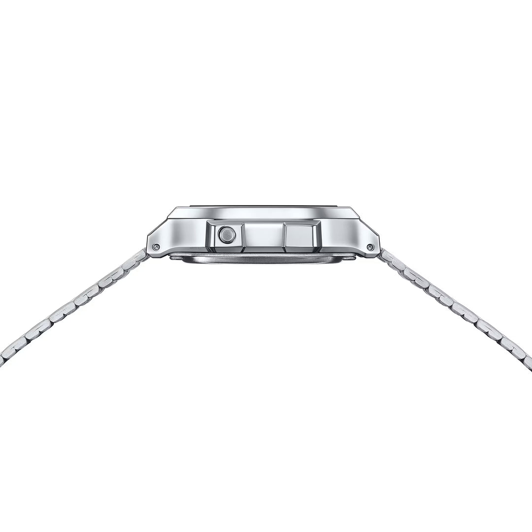 Reloj Casio Original A168WA-1W Negro con Detalles Dorados – Diseño Retro y Multifunción - Casio en Perú | Jherr Jewelry