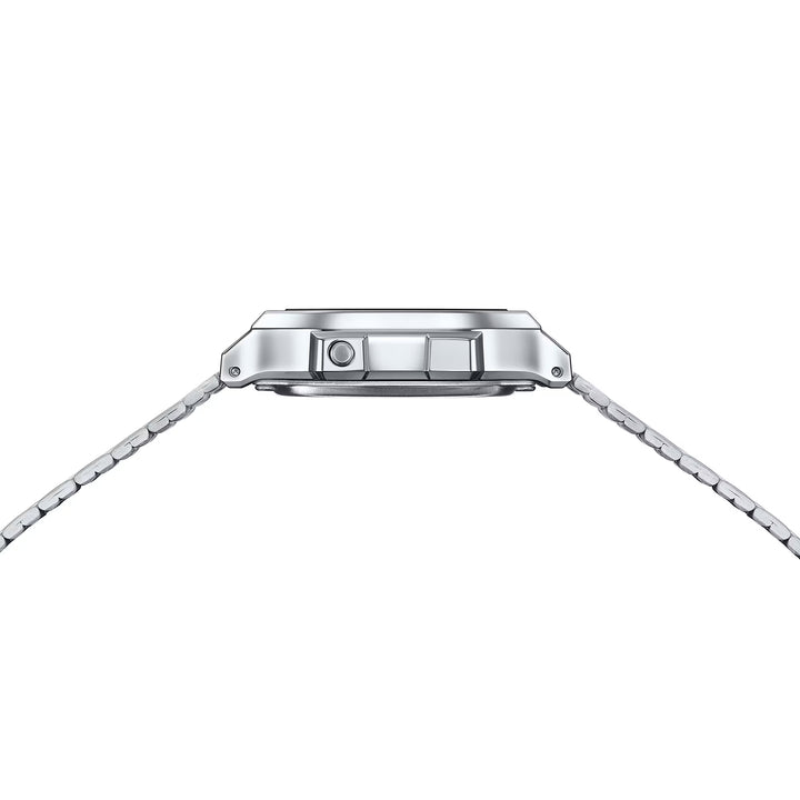 Reloj Casio Original A168WA-1W Negro con Detalles Dorados – Diseño Retro y Multifunción - Casio en Perú | Jherr Jewelry