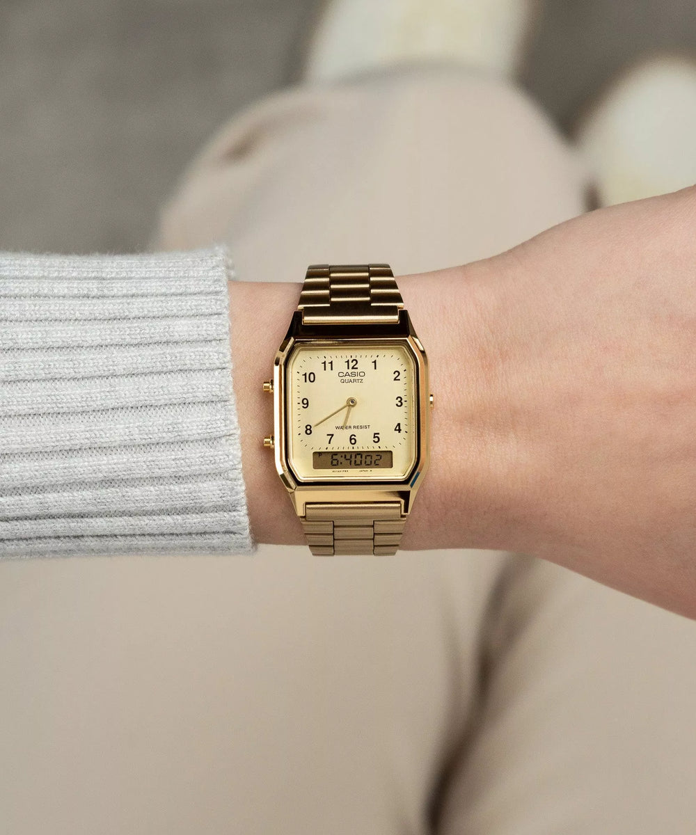 Reloj Casio Vintage AQ-230GA-9BMQYES Original - Casio en Perú | Jherr Jewelry