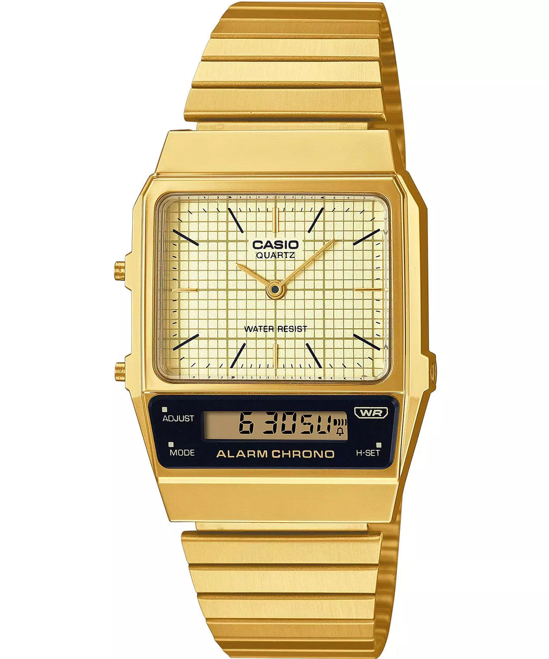 Reloj Casio Vintage AQ-800EG-9AEF Original - Diseño Retro 40mm - Casio en Perú | Jherr Jewelry
