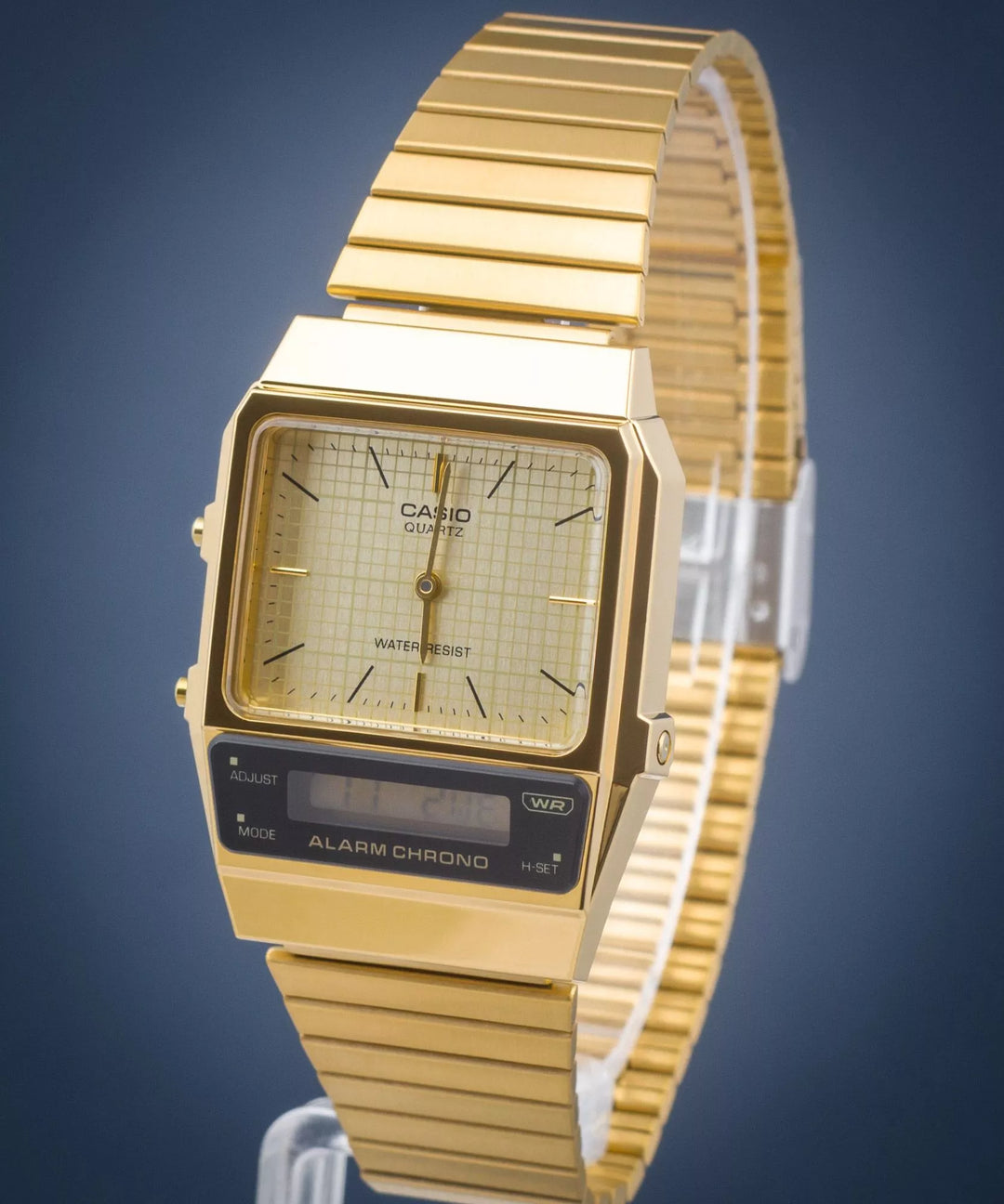 Reloj Casio Vintage AQ-800EG-9AEF Original - Diseño Retro 40mm - Casio en Perú | Jherr Jewelry