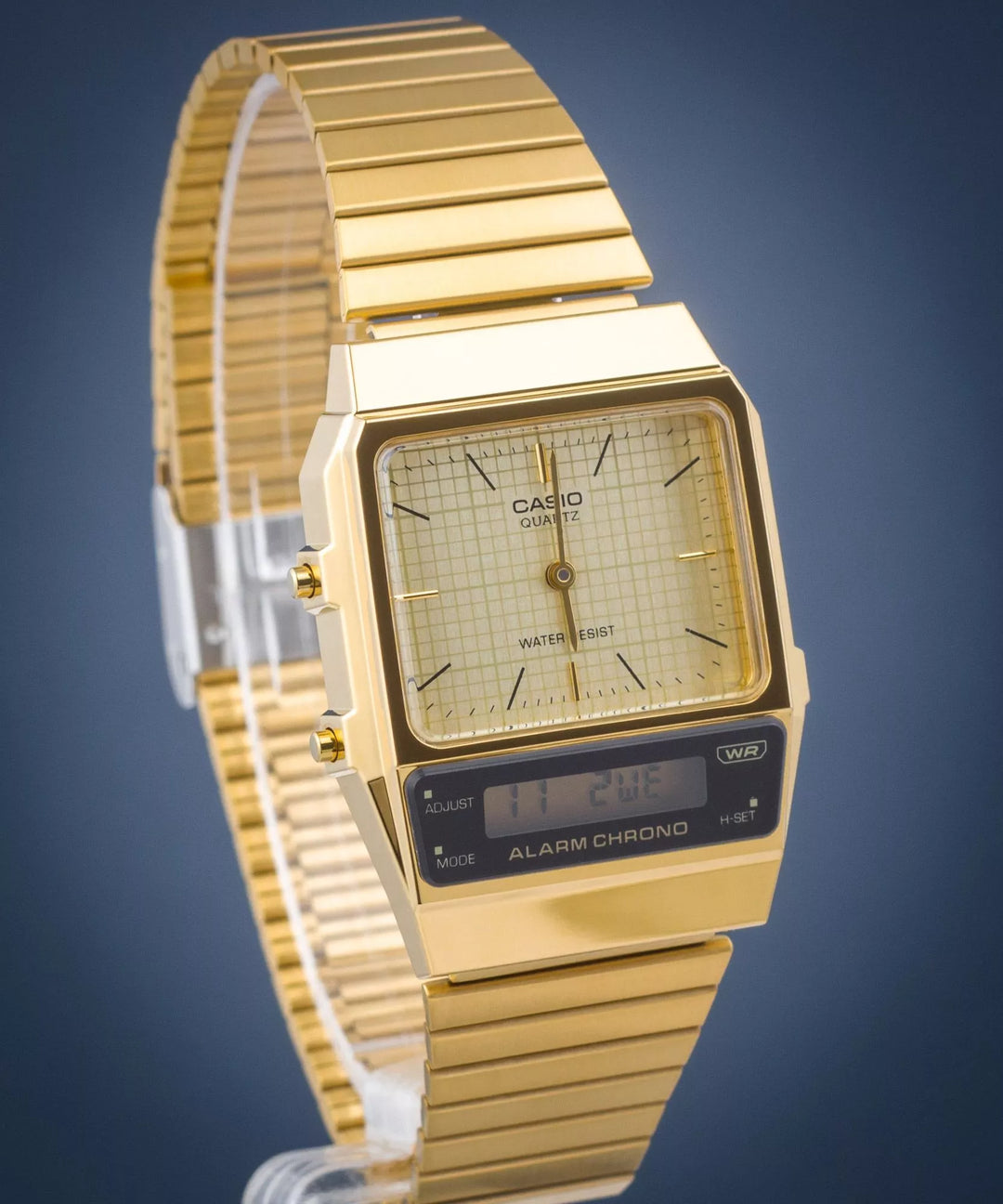 Reloj Casio Vintage AQ-800EG-9AEF Original - Diseño Retro 40mm - Casio en Perú | Jherr Jewelry