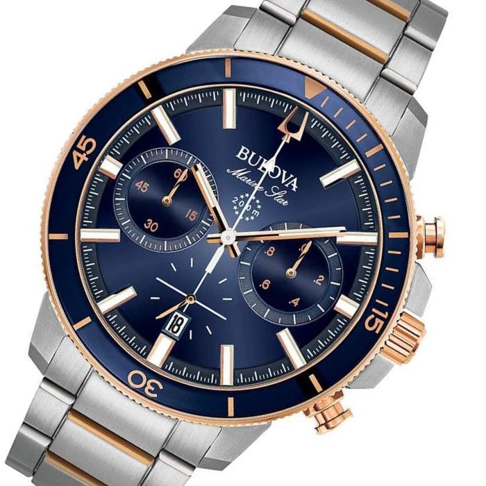 Reloj Bulova 98B301 Marine Star para Hombre - Cronógrafo con Resistencia 200 Metros - Bulova en Perú | Jherr Jewelry