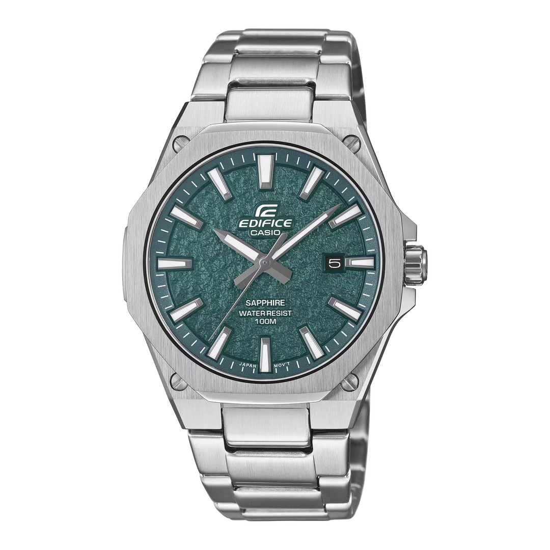 Reloj Casio Edifice EFR-S108DE-3AV verde texturizado para hombre original con garantía en Perú