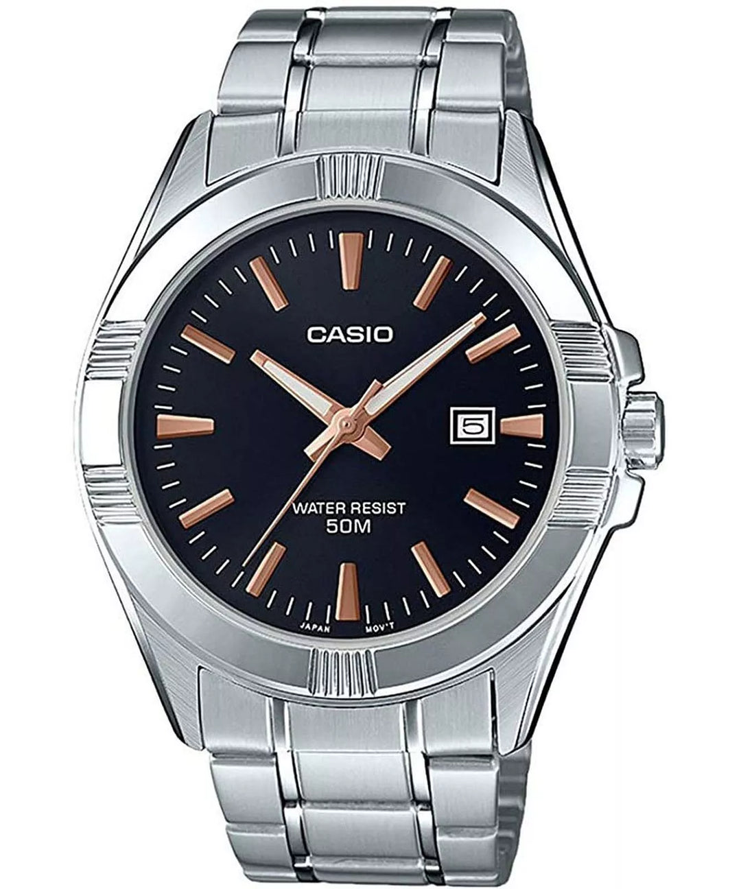 Reloj Casio MTP-1308D-1A2 plateado analógico para hombre con fecha original con garantía en Perú