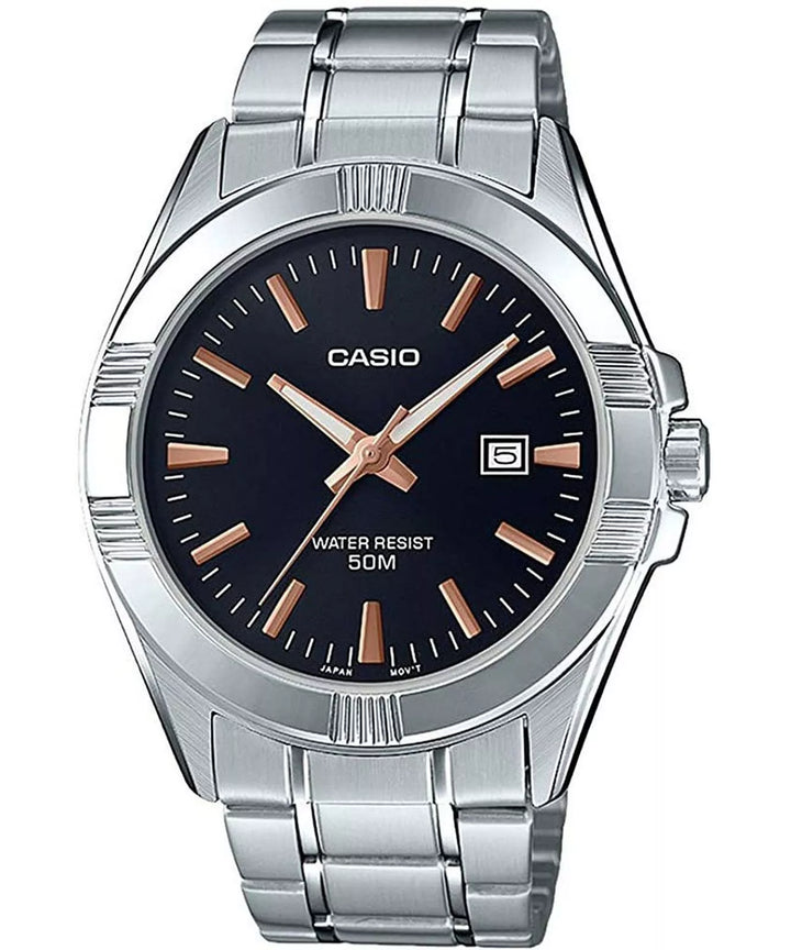 Reloj Casio MTP-1308D-1A2 plateado analógico para hombre con fecha original con garantía en Perú