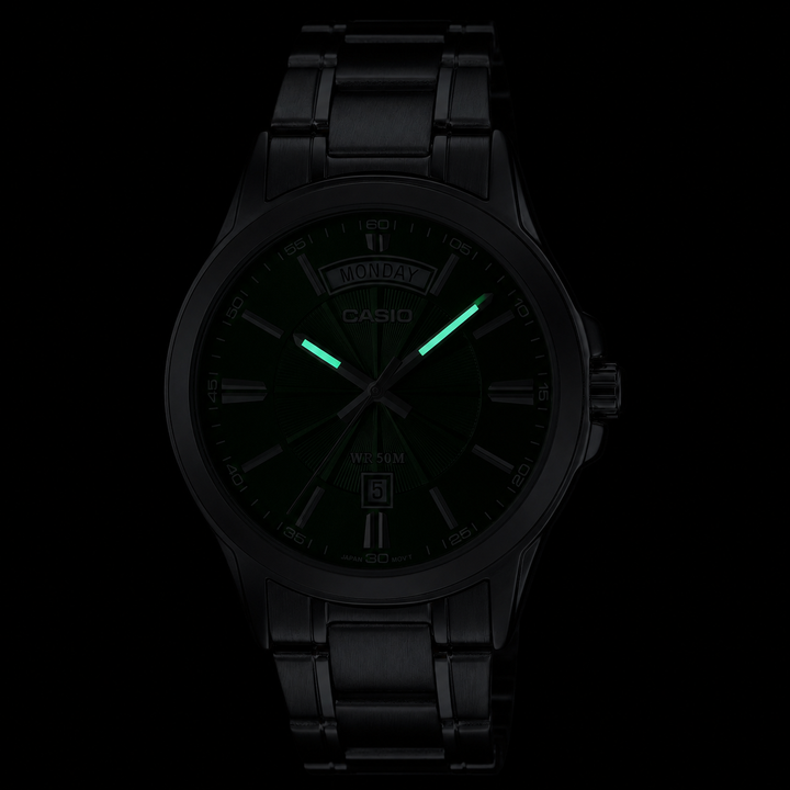 Reloj Casio MTP-1381D-3AV para Hombre con Día y Fecha