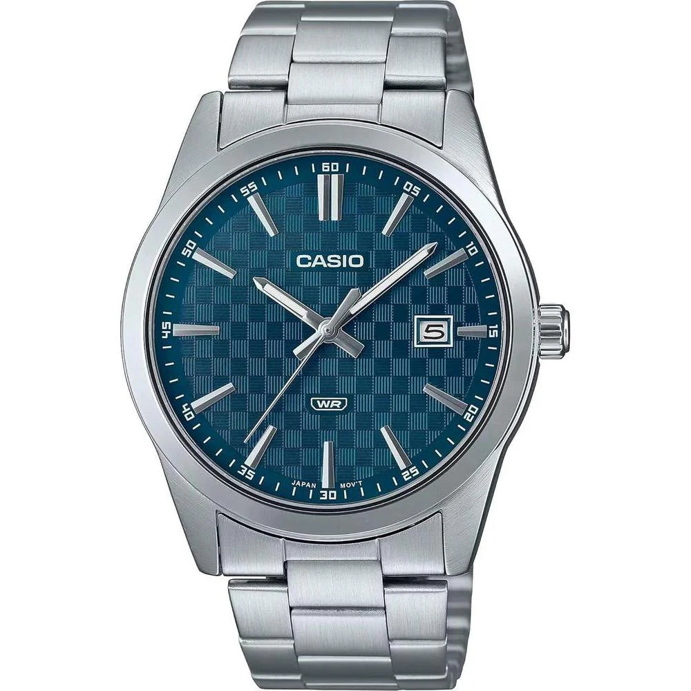 Reloj Casio MTP-VD03D-2A2 azul analógico para hombre con fecha original con garantía en Perú