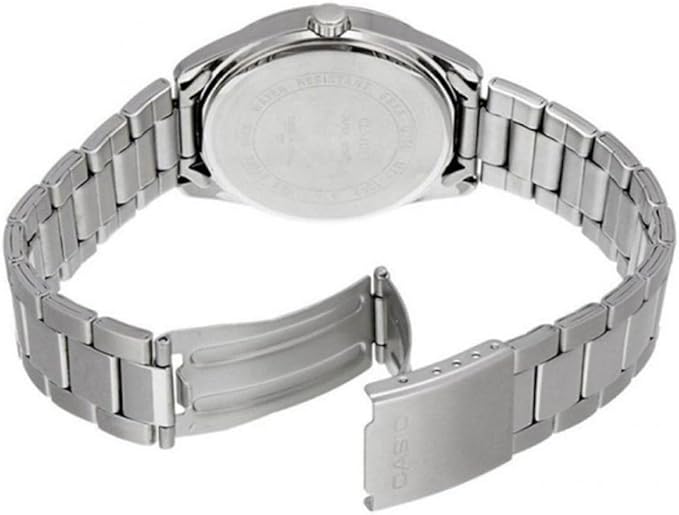 Reloj Casio MTP-1302DA-3AV Original | Acero Inoxidable Esfera Verde Hombre Plateado - Casio en Perú | Jherr Jewelry