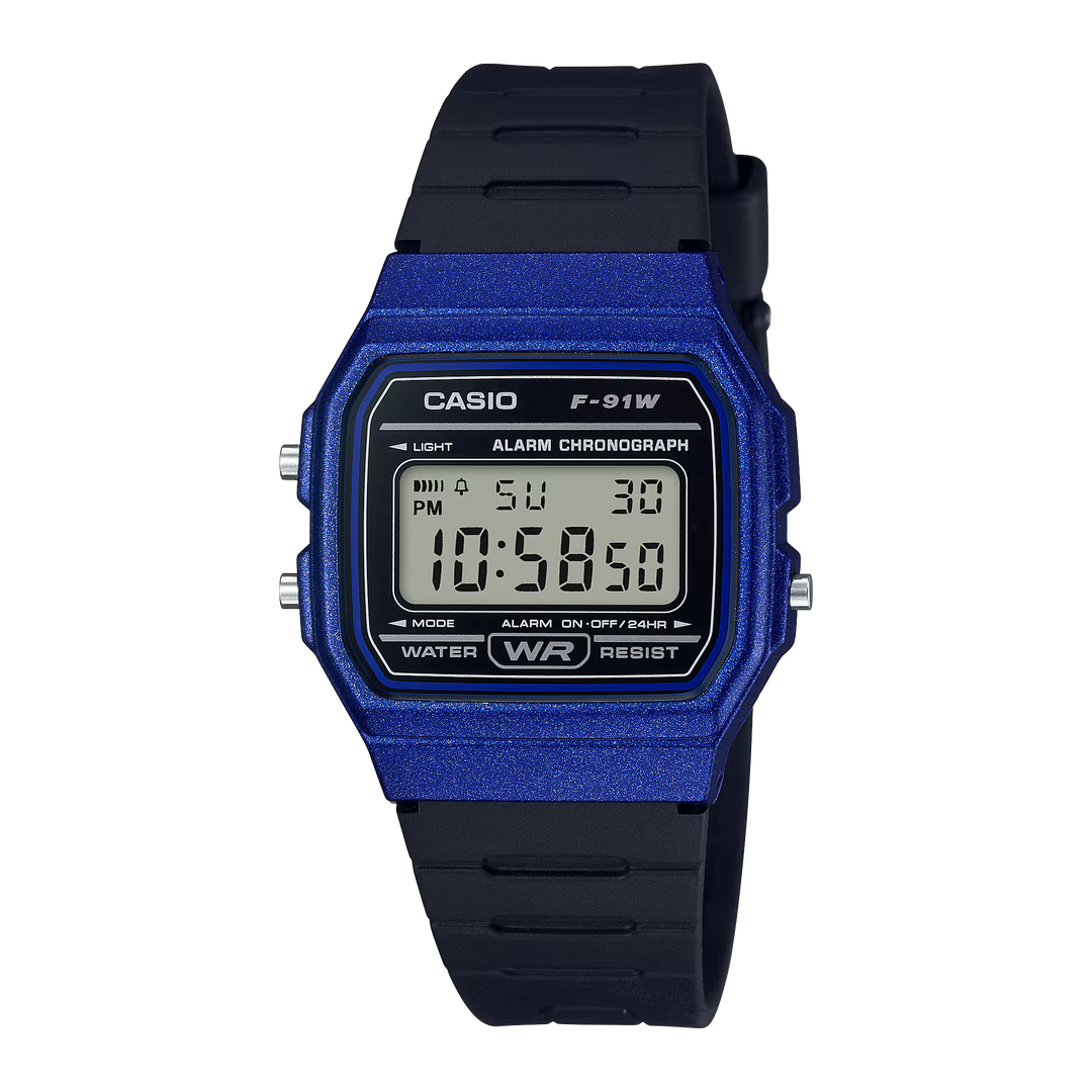 Reloj Casio F-91WM-2A Original Digital Blue - Clásico con Garantía - Casio en Perú | Jherr Jewelry