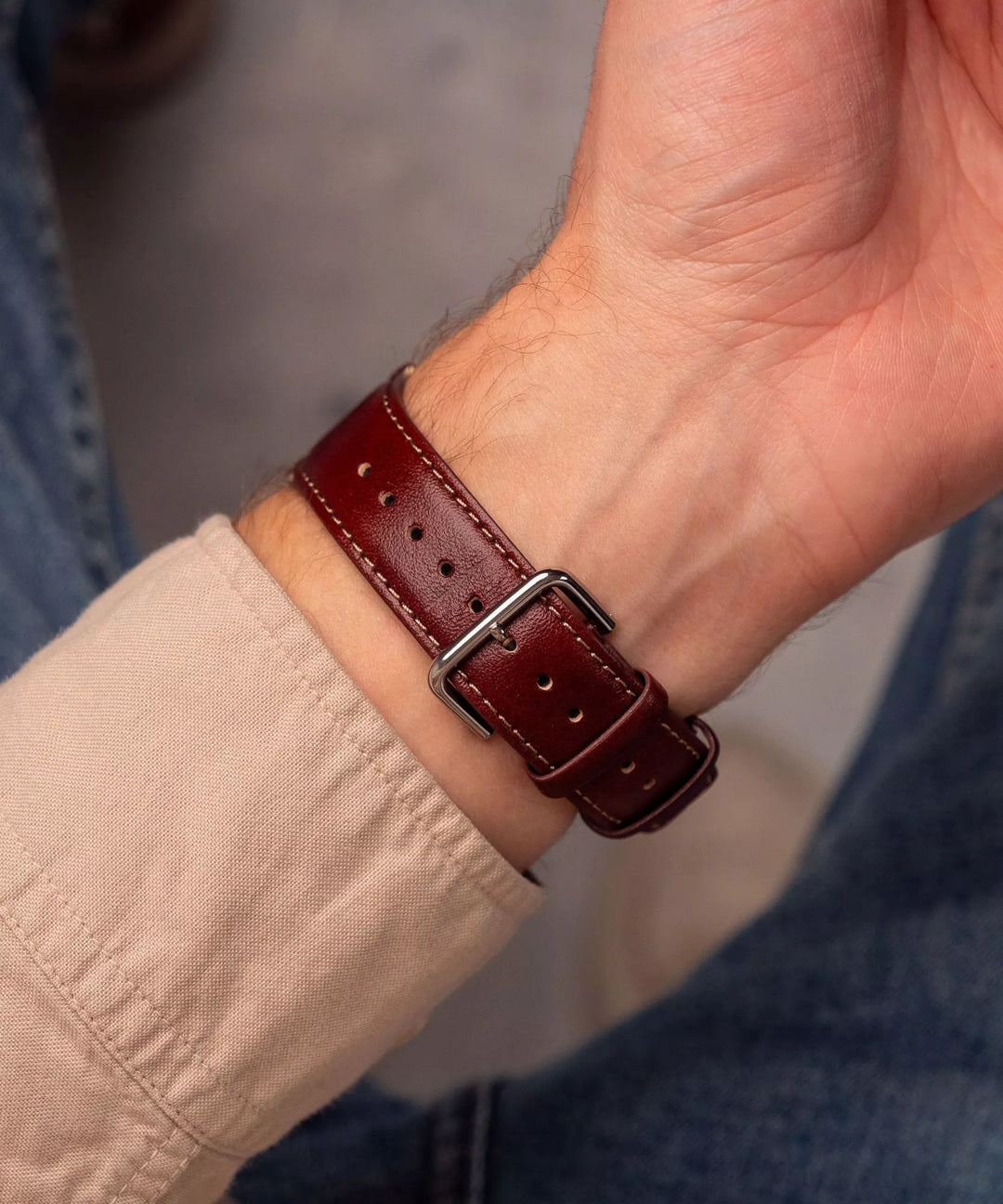 Ae-1200whl-5avef Casio Correa Cuero | Jherr Jewelry Perú