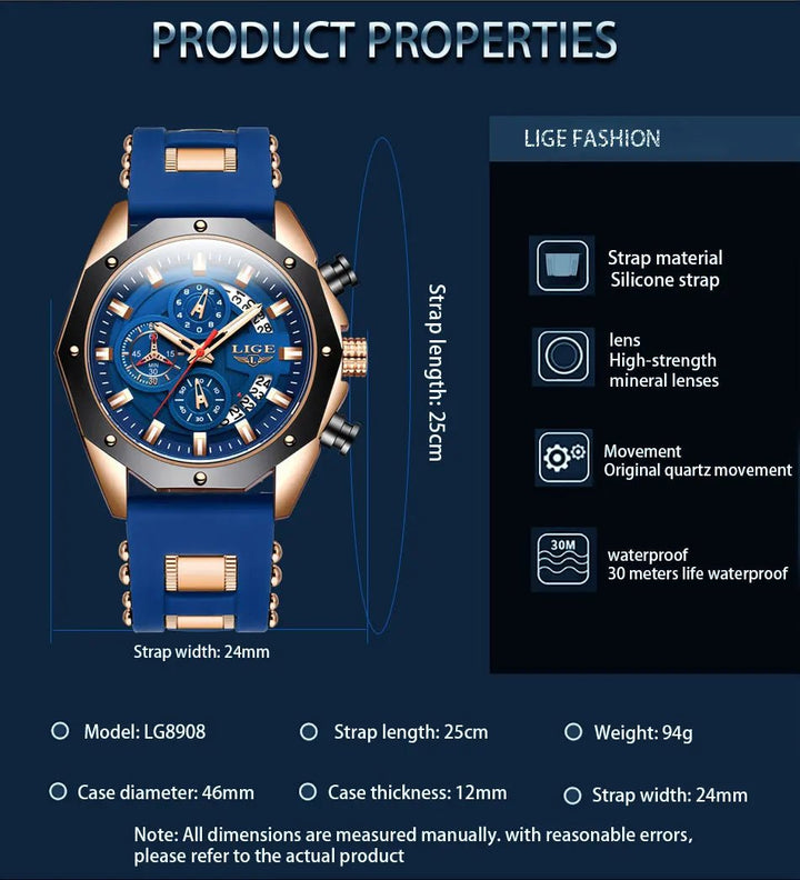 ChronoMaster Adventurer - Luxury Sport Quartz Timekeeper - JHERR JEWELRY en Perú | Jherr Jewelry