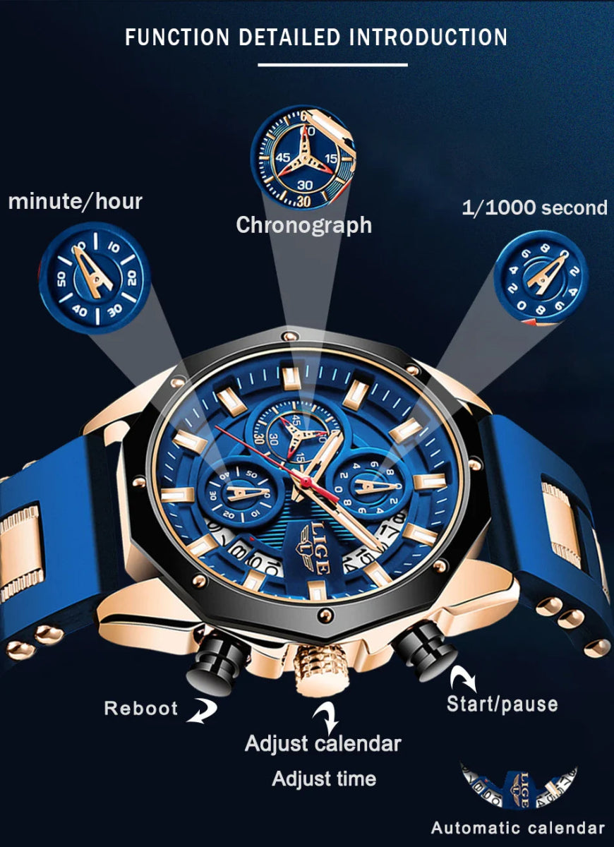ChronoMaster Adventurer - Luxury Sport Quartz Timekeeper - JHERR JEWELRY en Perú | Jherr Jewelry