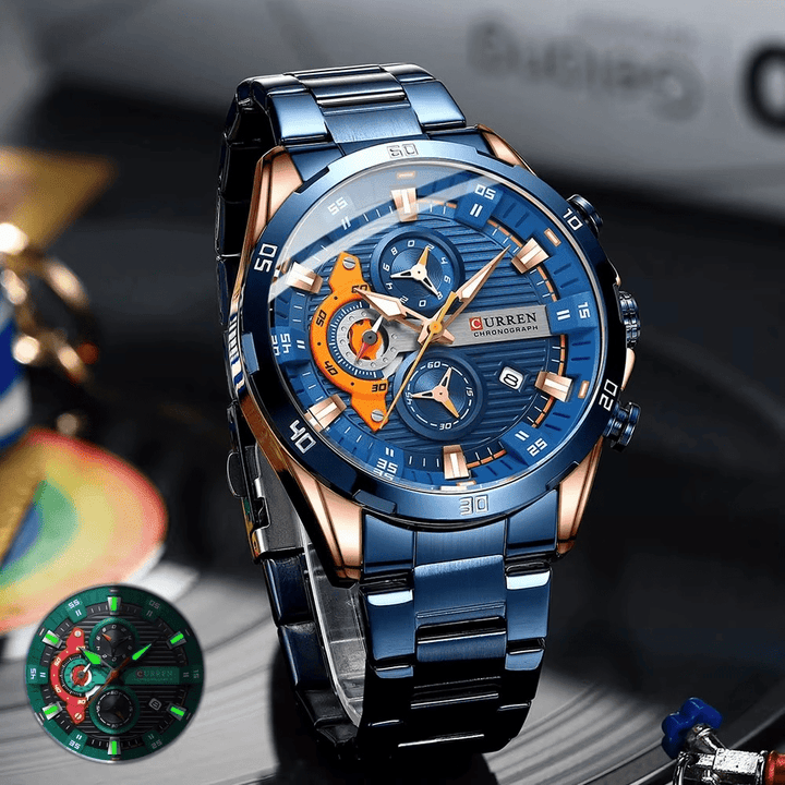 Reloj CURREN ORIGINAL 8402 Acero Inoxidable para Hombre | Diseño Exclusivo 40mm - Curren en Perú | Jherr Jewelry