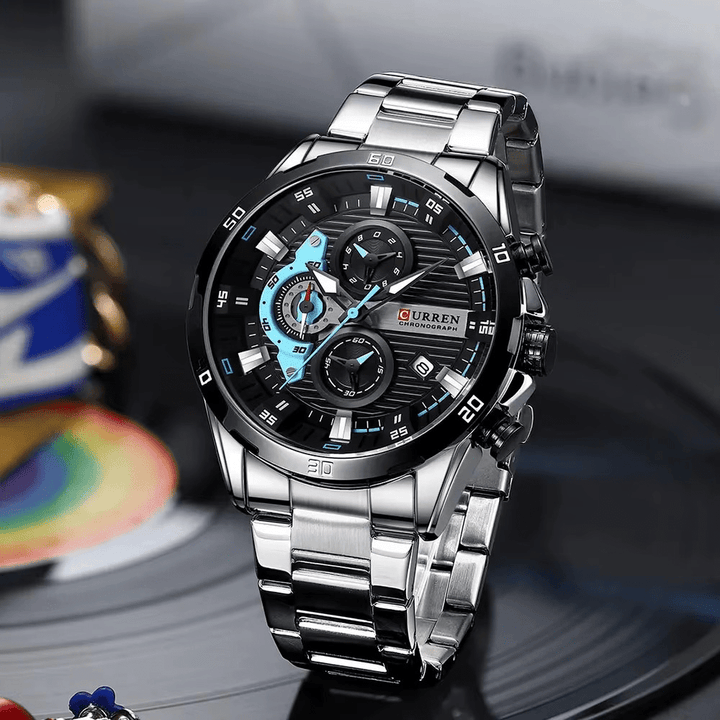 Reloj CURREN ORIGINAL 8402 Acero Inoxidable para Hombre | Diseño Exclusivo 40mm - Curren en Perú | Jherr Jewelry