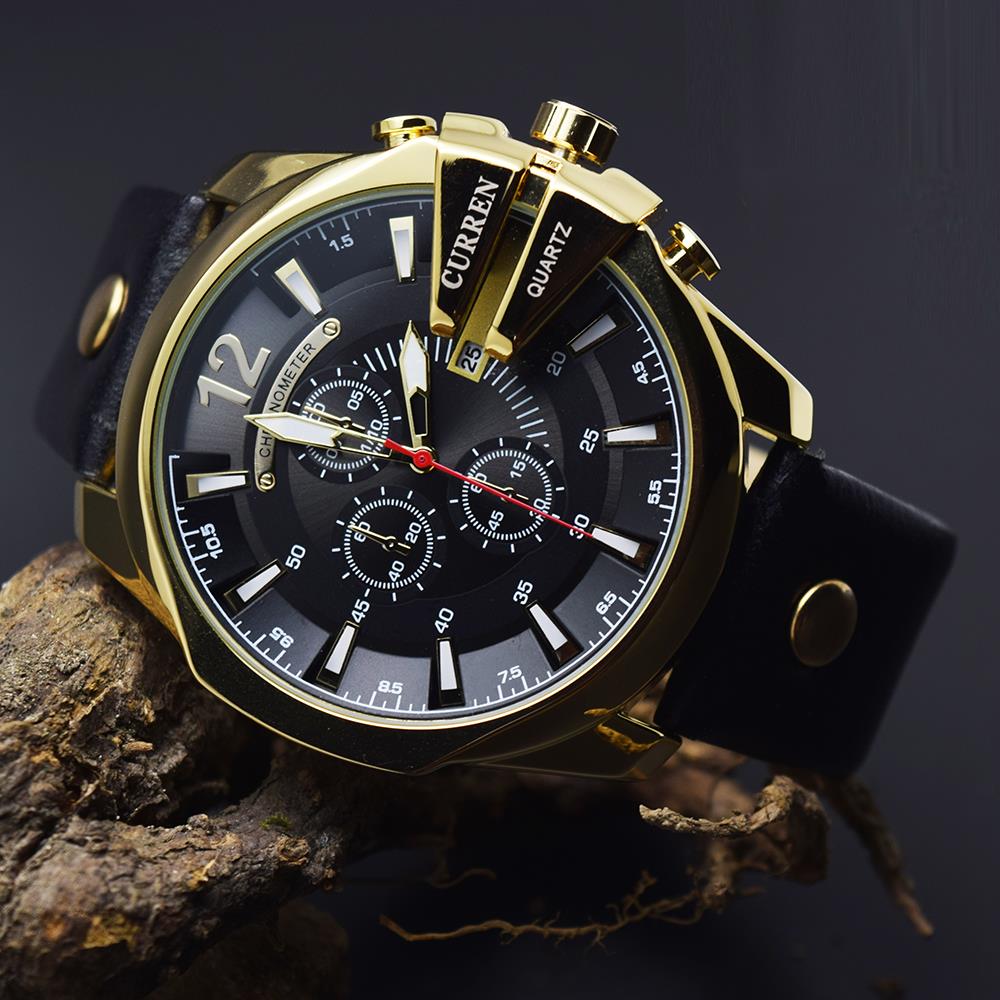 Reloj Curren Dorado Quartz - Estilo Sofisticado con Movimiento Preciso 52mm - Curren en Perú | Jherr Jewelry