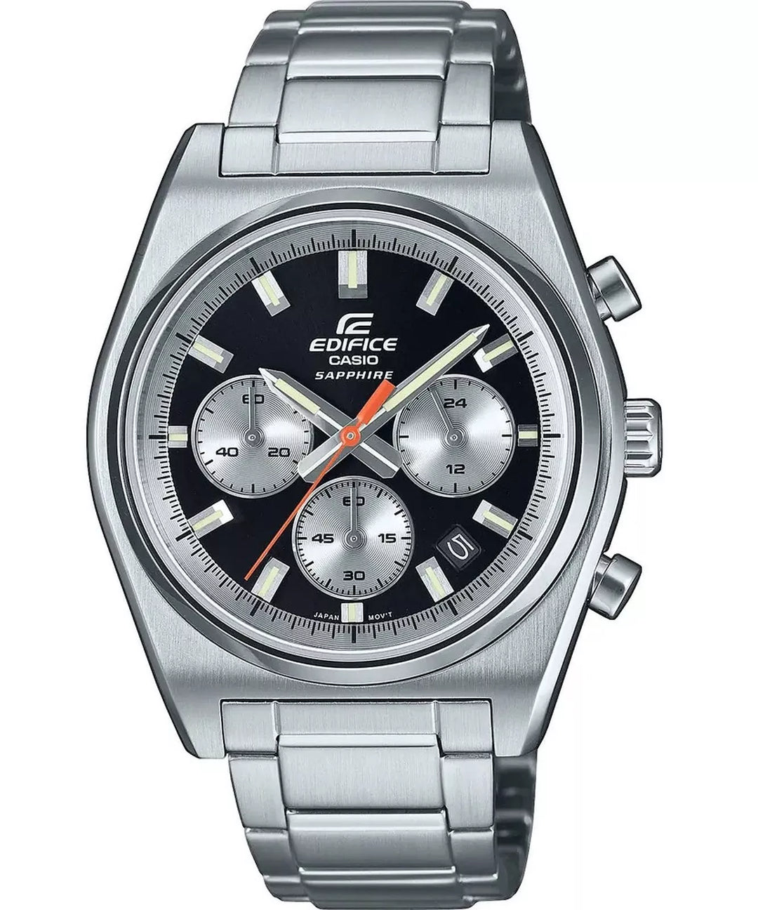 Reloj Casio Edifice EFB-730D-1AV cronógrafo acero inoxidable esfera negra para hombre