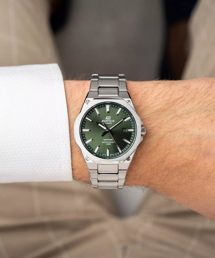 Reloj Casio Edifice EFR-S108D-3AVUEF Original - Cristal Zafiro 43mm - Casio en Perú | Jherr Jewelry