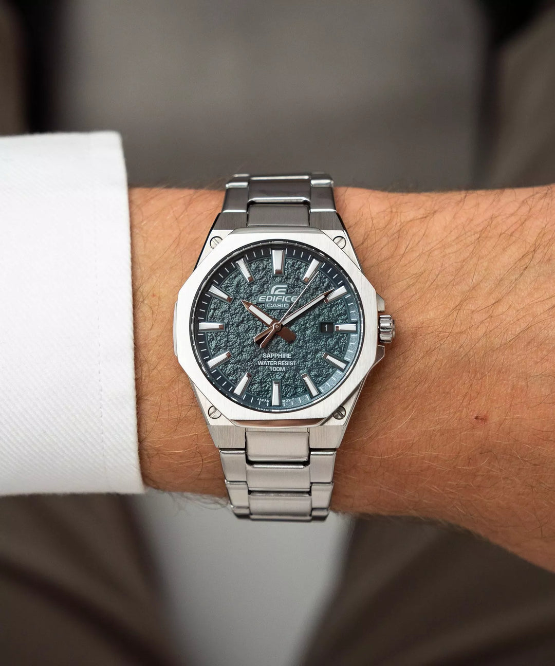 Reloj Casio Edifice EFR-S108DE-3AVUEF Original - Estilo Ejecutivo 43mm - Casio en Perú | Jherr Jewelry