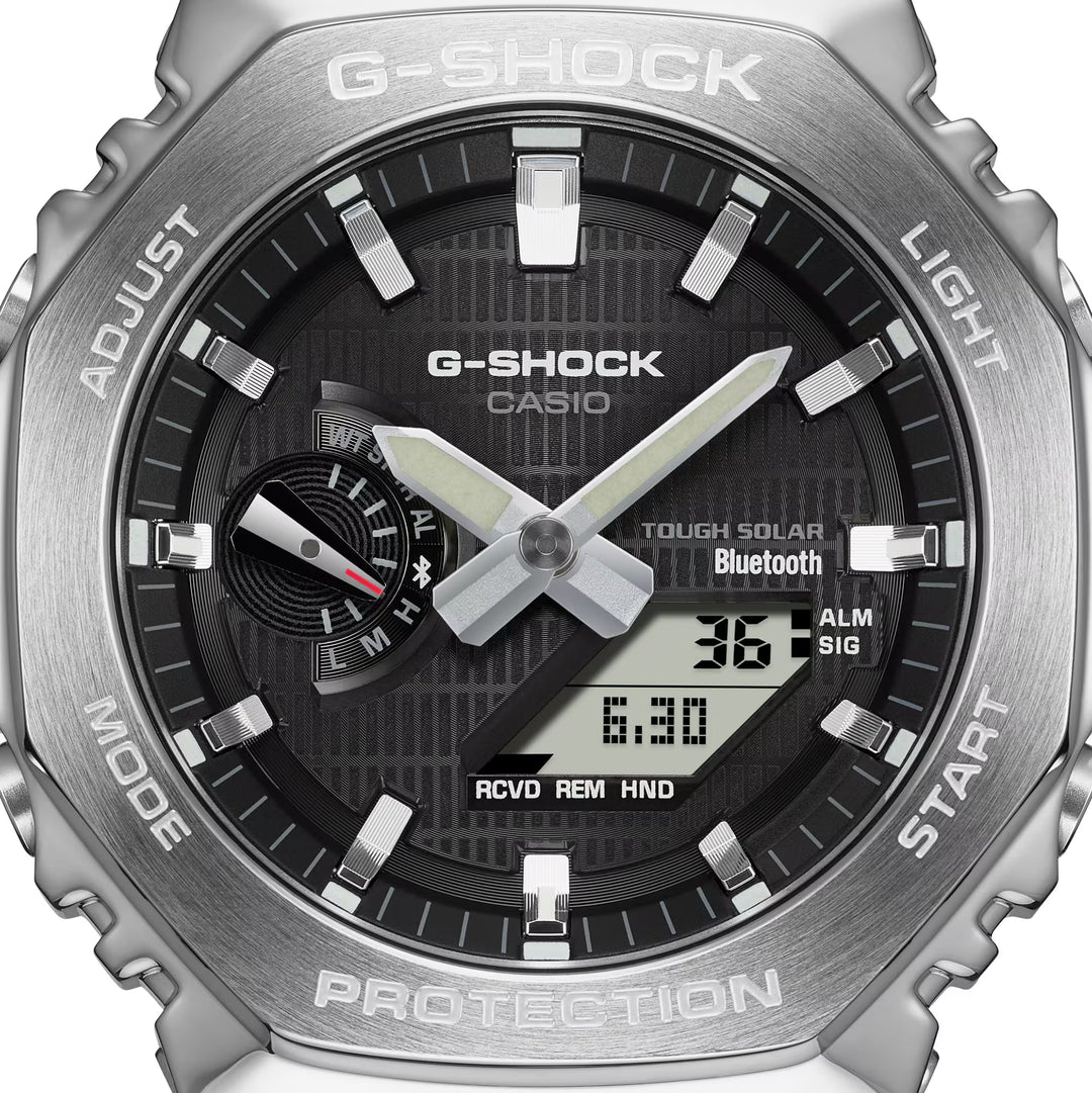 Casio G-Shock Original GBM-2100A-1A2 Carbon Core Guard con Bluetooth y Energía Solar - Resistencia Extrema 200 Metros - G-Shock en Perú | Jherr Jewelry