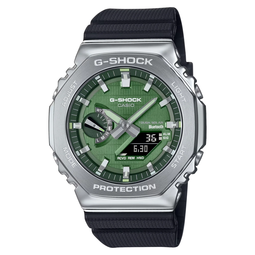 Casio G-Shock Original GBM-2100A-1A2 Carbon Core Guard con Bluetooth y Energía Solar - Resistencia Extrema 200 Metros