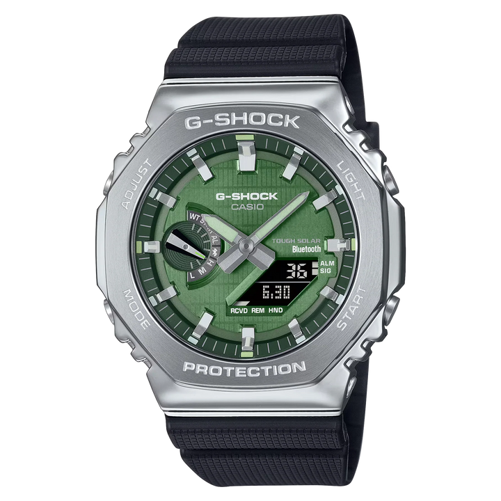 Casio G-Shock Original GBM-2100A-1A2 Carbon Core Guard con Bluetooth y Energía Solar - Resistencia Extrema 200 Metros