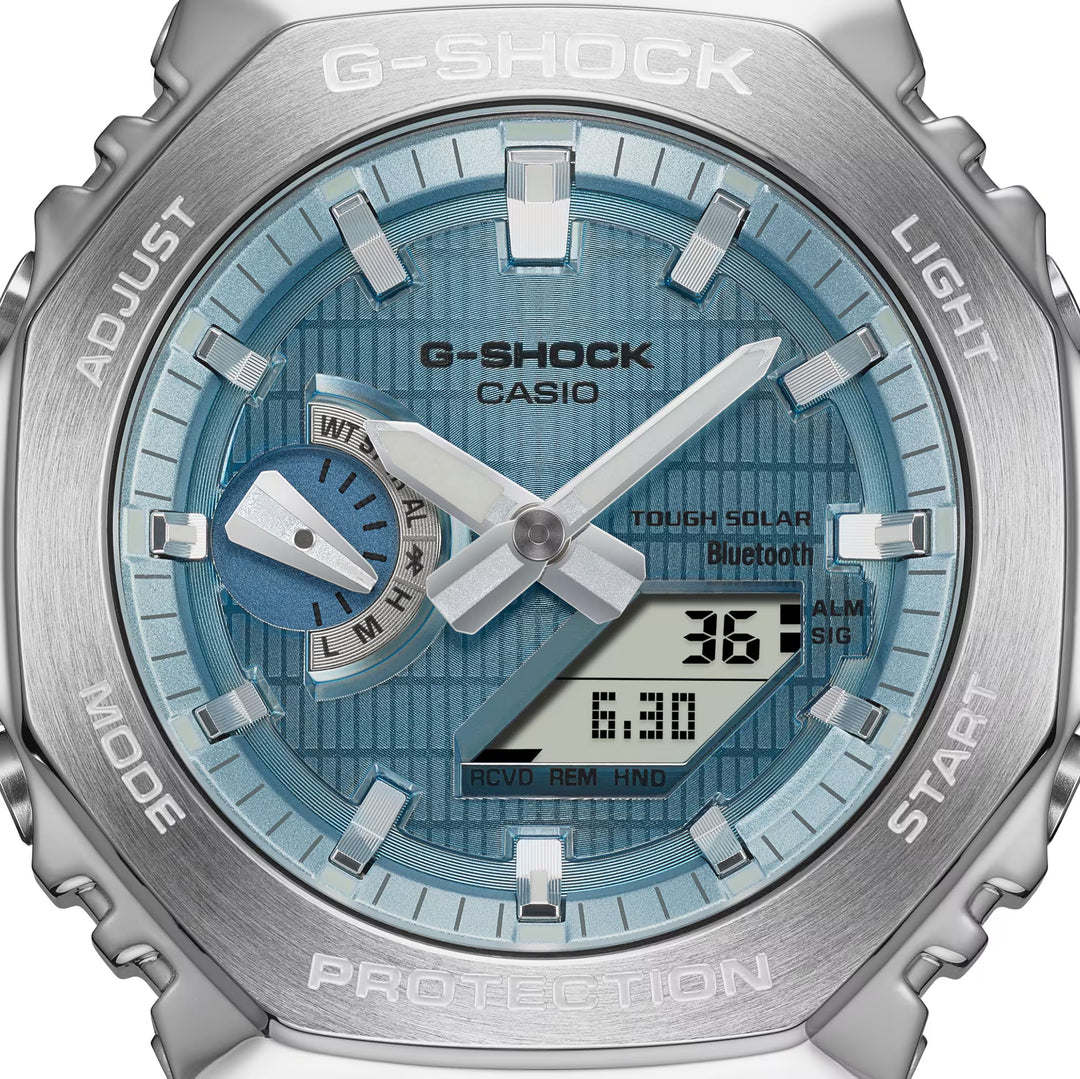 Casio G-Shock Original GBM-2100A-1A2 Carbon Core Guard con Bluetooth y Energía Solar - Resistencia Extrema 200 Metros - G-Shock en Perú | Jherr Jewelry