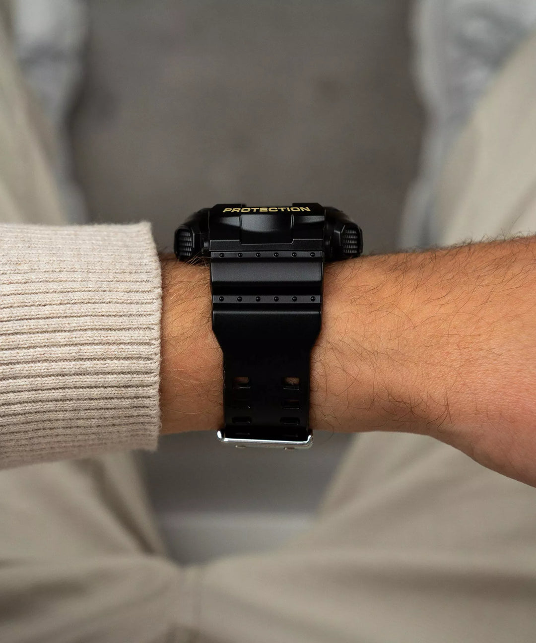 RELOJ G-SHOCK GA-100CF-1A9ER HOMBRE ANÁLOGO - NEGRO CAMUFLAJE RESINA - G-Shock en Perú | Jherr Jewelry