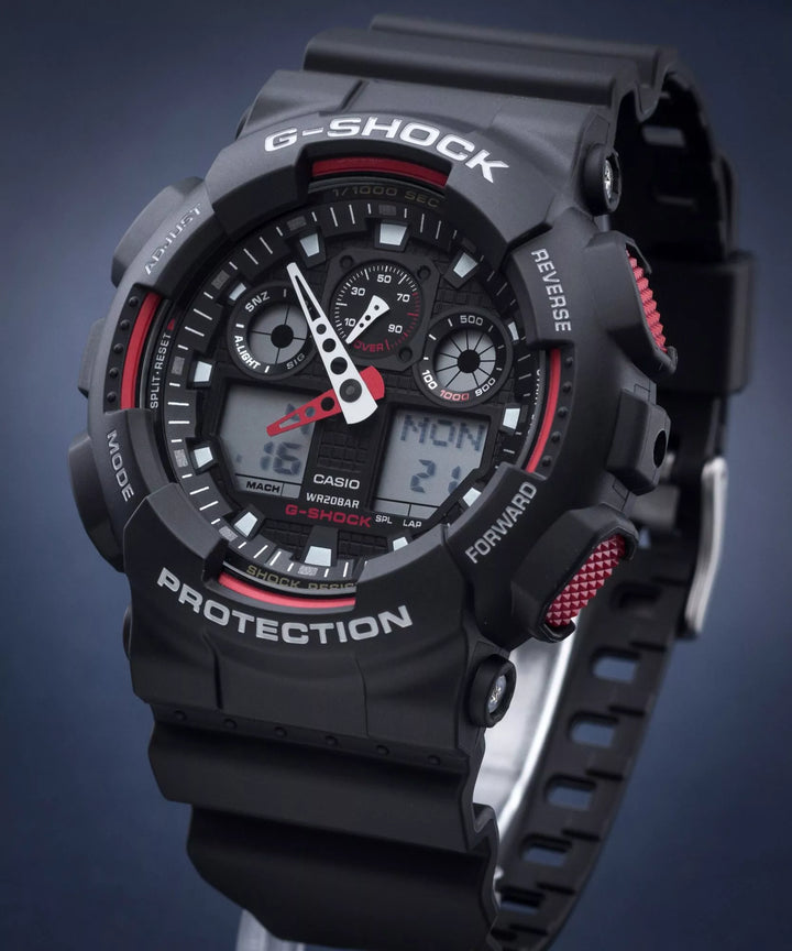 Reloj Casio G-Shock GA-100-1A4ER (GA-100-1A4) Original - Casio en Perú | Jherr Jewelry