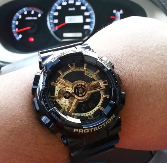 RELOJ G-SHOCK - GA-110GB-1A ORIGINAL DEPORTIVO CAUSAL - BLACK YELLOW - G-Shock en Perú | Jherr Jewelry