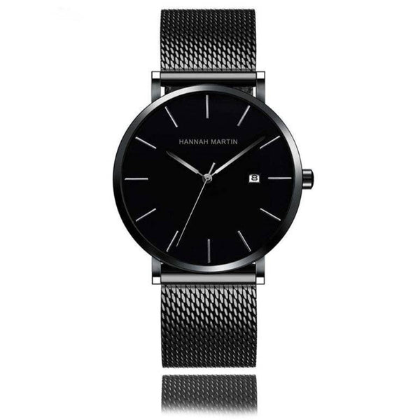 Reloj  Original Negro para Hombre - Malla Mesh 40mm con Fecha