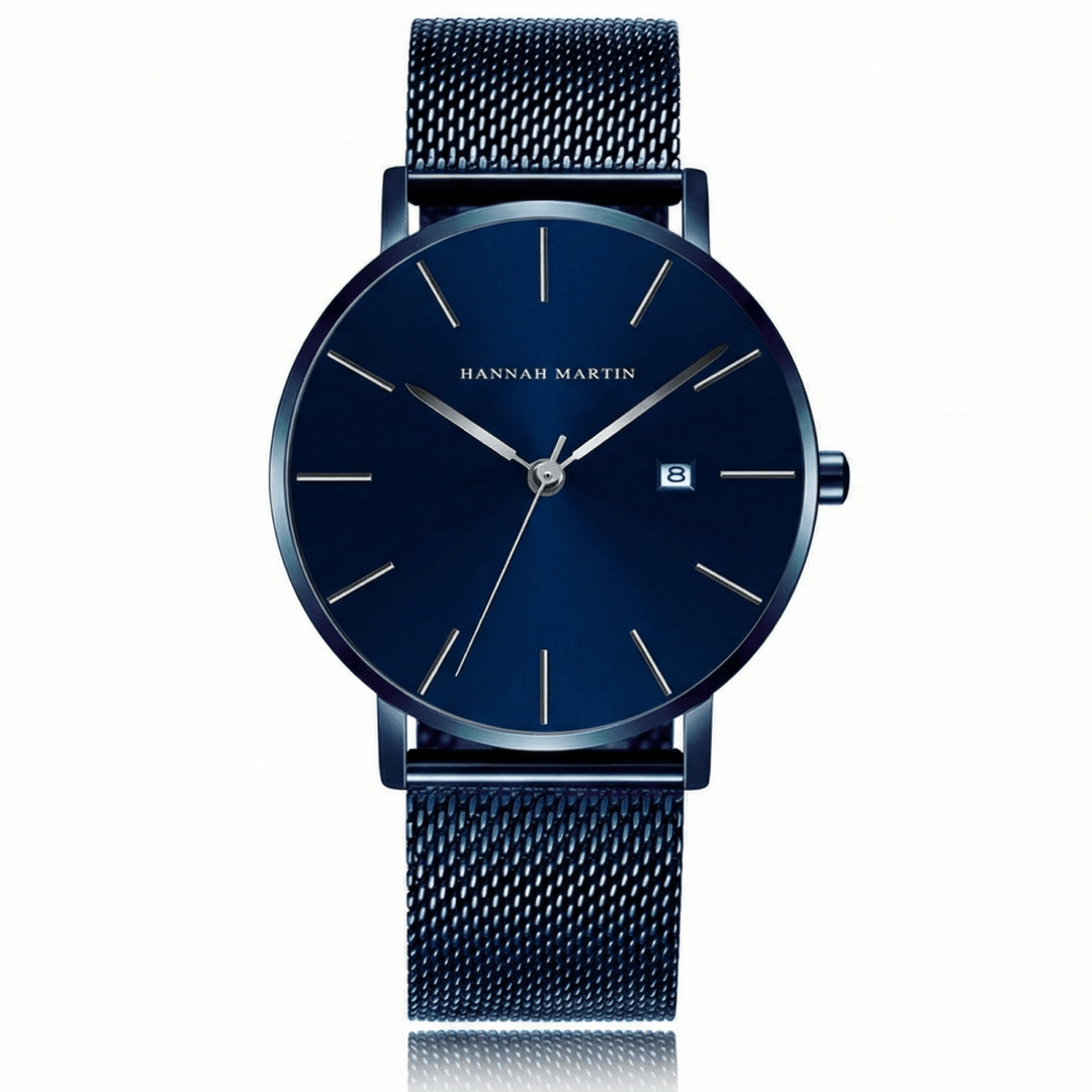Reloj Hannah Martin Original para Hombre Malla Azul Esfera Azul - Hannah Martin en Perú | Jherr Jewelry