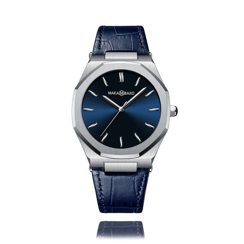 Reloj MakaMbako Original Titanium Plata Cuero - MakaMBako en Perú | Jherr Jewelry