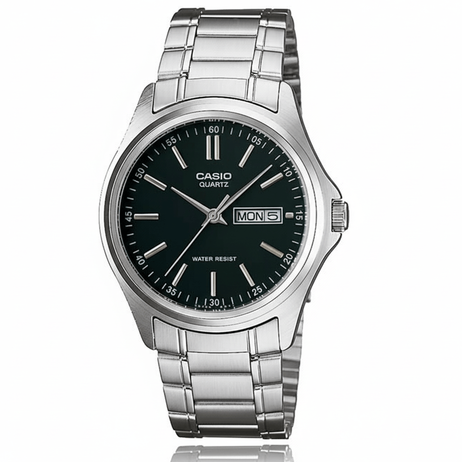 RELOJ CASIO MTP-1239D-1A ORIGINAL  Acero Hombre Plateado 