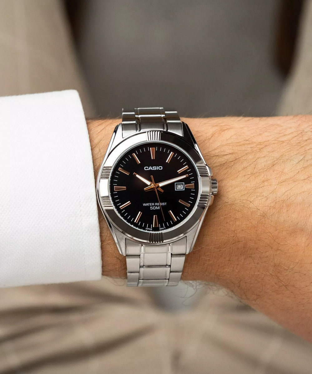 Reloj Casio Hombre MTP-1308D-1A2VEF — Analógico Clásico con Brazalete de Acero - Casio en Perú | Jherr Jewelry