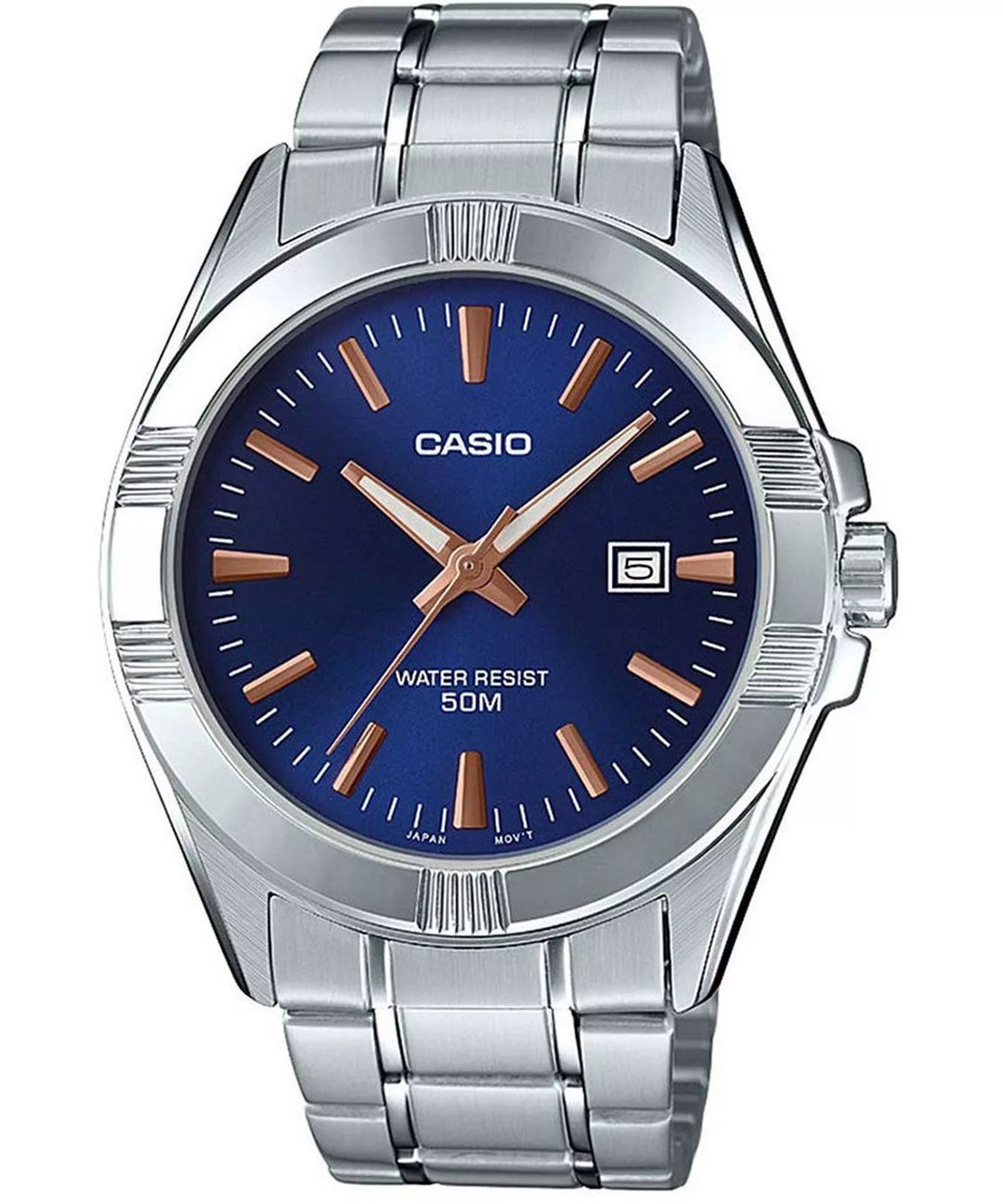 Reloj Casio MTP-1308D-2AVEF — Esfera Azul, Correa de Acero y Resistencia 50m - Casio en Perú | Jherr Jewelry