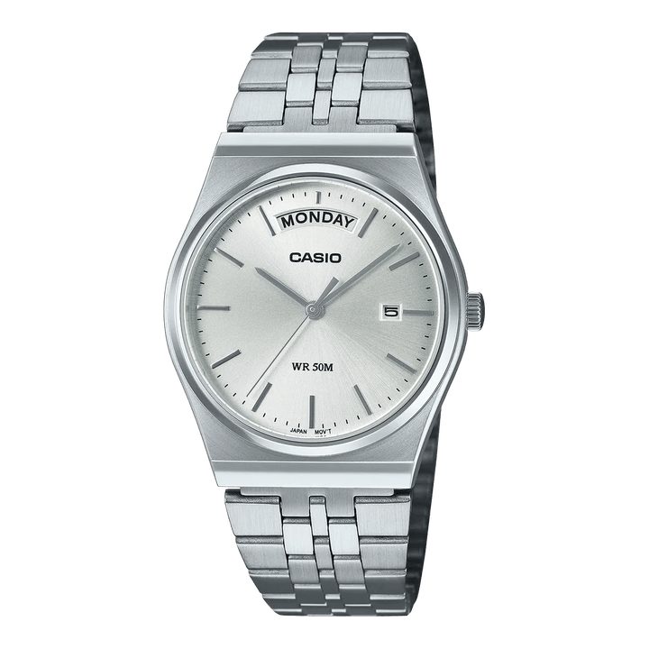 Reloj Casio MTP-B146D-7AVDF Day-Date - Elegancia Clásica con Día de la Semana y Brazalete Jubilee - Casio en Perú | Jherr Jewelry
